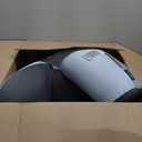 Reading Pillow for Sitting in Bed,22" H Back Support Pillow for Sitting up,Back Rest & Lumbar Support Pillows with Arms, Bed Rest Chair Cushion,Chaise Lounges Reclining,Gaming,Work,Resting(Grey&Blue)