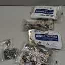 10 Pack Full Overlay Face Frame Soft Close Concealed Hinges for Kitchen Cabinet Door, Clip On, 3 Way Adjustability, 105 Degree