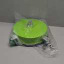 14" Pressure Washer Surface Cleaner with 4 Wheels, Coated Green Stainless Steel Power Washer Surface Cleaner for Driveway Sidewalk Patio, 1/4" Quick Connector 2 Extension Wand, 4000 PSI