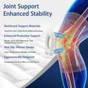 Knee Brace Compression Sleeve with Silicone Gel Pad & Spring Support, High Elastic Non-Slip Knee Support for Sports and Daily Use, Single Pack(Black, X-Large) (Black, XL)