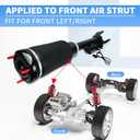 2 x 1643204613 Front Air Suspension Strut Shock w ADS Fit for Mercedes Benz W164 ML320 ML350 ML450 ML500 ML550 ML63 AMG 2005-2011 X164 GL320 GL350 GL450 GL550 2007-2012
