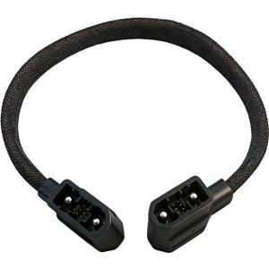 for EcoFlow Extra Battery Power Cord - 40 Inch Gray Braided Connection Cable for Delta Max/Delta 2/Delta 3 Series & Wave 2/3, Incompatible with Pro/Pro 3/Ultra/3 Max