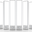 6 Pack Under Cabinet Lights Wireless, 32 LED Motion Sensor Light Indoor Rechargeable Magnetic Closet Lights Battery Operated, Under Counter Lights for Kitchen, Wardrobe, Hallway, Stairs