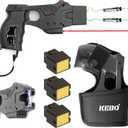 KEBO Heavy Duty Stun Gun with LED Flashlight, 15 Foot Range, 1.80 C Painful, Rechargeable Self Defence Stun Gun for Man and for Woman, LED Flashlight, Safety Switch