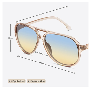 livho Trendy Polarized Aviator Sunglasses Women Men, Retro Sun Glasses for Women Men 2025, Oversized UV Protection Shades