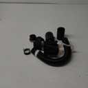 Hypertune 24" Stainless Steel Radiator Flexible Coolant Water Hose Kit W/Cap Clamp Black