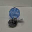 Emliviar 1-Light Pendant Lighting Hammered Glass, Modern Blue Ceiling Hanging Light for Kitchen, DYE287G1-MIL BK