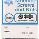 Hillman No. 10-24 in. x 1/2 in. L Slotted Round Head Zinc-Plated Steel Machine Screws 6 pk