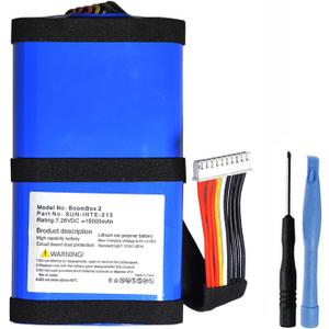 15000mAh Replacement Battery for JBL Boombox 2 Speaker, SUN-INTE-213,SUN-INTE-268, 7.4V