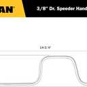 Titan 68103 3/8-Inch Drive Speeder Handle, Black