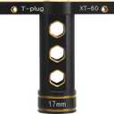 17mm RC Hex Nut Socket, Aluminium Alloy T Sleeve Maintenance Tool, Proof and Durably, Ideal for 1/8 RC Racing Car Tire Nut Removal (Gold)