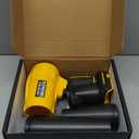 Cordless Leaf Blower for DeWALT 20V Battery,580000RPM Brushless Turbo Jet Blower with 3 Nozzles, Lightweight Handheld Blower for Patio, Lawn, Yard, Leaves, Dust, Garage & Snow Cleaning (No Battery) (Yellow)