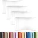 King Pillow Cases Set of 4 - Ultra Soft Hotel Quality Pillowcase Covers - Comfy, Cozy & Wrinkle Free - Shrinkage and Fade Resistant - Machine Washable Pillow Protectors - 4 Piece Set - Antique White