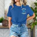 QAUN Last Day of School Shirt: in My Last Day of School Era Tshirt Women Graduation Tee Funny Summer Tops(Blue, X-Large) (Blue, XL)