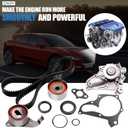 Timing Belt Water Pump Kit, ECCPP TBK138WP For 1987-2001 Toyota Camry Celica Solara 2.0L 2.2L Timing Belt Water Pump Tensioner 3SFE 5SFE