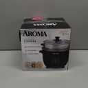 Aroma Housewares ARC-363-1NGB 3 Uncooked/6 Cups Cooked Rice Cooker, Steamer, Multicooker, 2-6 cups, Black