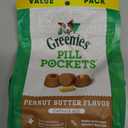 Greenies Pill Pockets for Dogs Large Size, Soft Dog Treats, with Real Peanut Butter, 15.8 oz. Pouch (60 Treats) BBD: 08/26/29