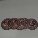 AB-142 Witch's House Coaster, 5 Pcs Non-Slip Coaster Pads for Bar, Kitchen, Dining Room, Unique Housewarming Gifts for Home Decor