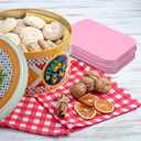 uxcell 2pcs Metal Tin Box, 3.7x2.4x0.8 Mini Portable Rectangular Empty Tinplate Small Storage Container Airtight Tins with Lids for Candy Favors Crafts Christmas Gifts, Pink