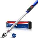1/2 Digital Torque Wrench (12.54-250.7 Ft. Lb/ 17-340 N.m) ±2% Accuracy with Track Mode Torque Wrench Digital with Vibration, Buzzer and LED Alert for Car,Motorcycle Repair, DIY
