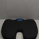 Everlasting Comfort Doctor Recommended Memory Foam Seat Cushion for Office Chairs & Car - Ergonomic Office Desk Accessories - Cushions for Tailbone Pain Relief, Sciatica & Back Support Pillow