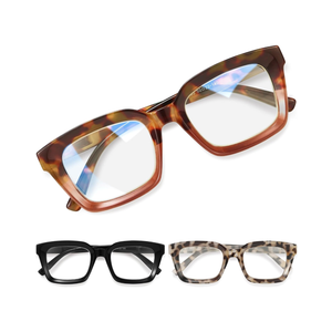 miyya Oprah Style Reading Glasses for Women, Cheaters Eyeglasses, Oversized Blue Light Readers, Fashion Eye Glasses