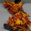 2Pack 24 Inch Fall Thanksgiving Decorations Maple Trees, Lighted Artificial Fall Tree with Lights, Thanksgiving Table Centerpieces Decoration Friendsgiving Decor for Home Office Indoor