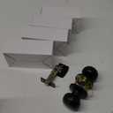 KNOBWELL 4 Pack Matte Black Passage Door Knobs for Hallway or Closet, Keyless Interior Non-Locking Door Knobs