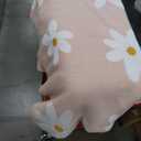 Daisy Flowers with Pink Throw Blanket  5x6 ft