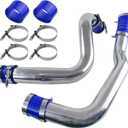 3" Intercooler Pipe & Boot Clamps Kit for 1999.5-2003 Ford 7.3 7.3L Powerstroke HD V8 Turbo Diesel Engine F250 F350 F450 F550 Super Duty Blue
