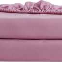 2 Pack Queen Fitted Bed Sheets Softest Quality Microfiber, 15" Deep Pocket Sheets with Wrinkle and Fade Resistant, Durable and Long Lasting Queen Sheet Only, Pink