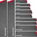 WELLSTAR Knife Edge Guards Set, 11 Piece Universal Blade Covers, BPA Free ABS Protective Blade Sheaths, Non-Scratch Felt Lining Kitchen Knives Covers (Knives not included)