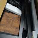 PRAISUN 47.2'' L Shaped Office Desk with Power Outlets and 3 Drawers