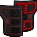 Anzo USA 321338 Tail Light Assembly LED Clear Lens Black Housing Red/White Light Color Pair Tail Light Assembly