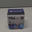 Compatible Inkjet Cartridge Replacement for 956xl. Works with OfficeJet Pro 7720, 7730, 7740, 8200, 8210, 8216, 8218, 8700, 8716, 8718, 8719, 8720 Printers. 2 Pack (Black).