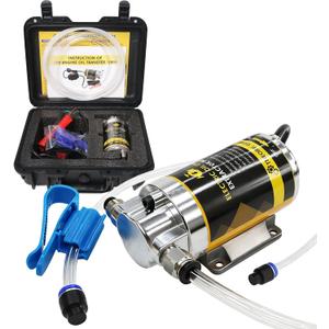 MILADO 12V 100W Electric Oil Change Extractor Pump Set,1-4L/min Fluid Transfer Pump for Engine Oil, Diesel Oil, Transmission Fluid, Gear Oil, Suitable for Boat, Car, Truck, Motorcycle, Lawnmower