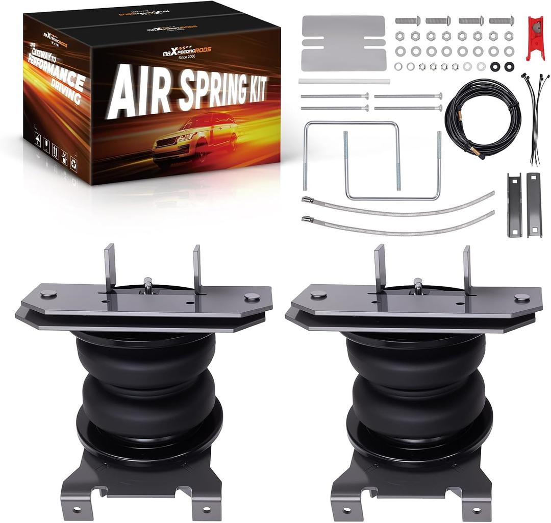 maXpeedingrods 7500 lbs Air Suspension Bag Kit for Dodge Ram 2500 2003-2013 | for Dodge Ram 3500 2003-2018, 4WD Only, Rear Air Helper Spring Kit, Gray