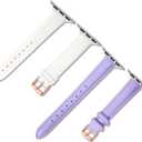 3 x Color-Changing Outdoor Smart UV-Sensing Sports Band (White to Pink) (44/45/46/49/42mm(Series 3 2 1))