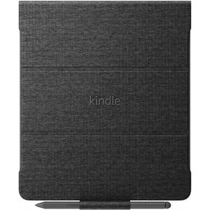 Amazon Kindle Scribe Fabric Folio Cover with Magnetic Attach, Sleek Protective Case - Black