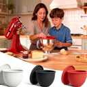 Silicone Liners for KitchenAid 5 Qt Tilt-Head Stand Mixer, Odourless,Thicker, Cold/Heat-Resistant & Non-Stick, Easy Clean, Fits 5 Quart Mixing Bowl (3 PCS)