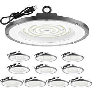 AIKVSXER 200W UFO High Bay Light 30000LM LED Shop Light 6000K Daylight IP65 Waterproof for Warehouse Garage Barn Factory Workshop 5ft Plug & Play 10Pack