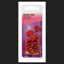 3 Pack Hillman Thumb Tacks 3/8" 5/16" Steel Red Polybox