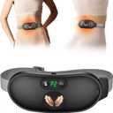 Heating Pad for Period Cramps, Fast Heating with 6 Heat Levels and 6 Massage Modes, Portable Wireless Menstrual Heating Pad for Cramp Relief, Rechargeable Electric Period Massager for Women Girls (Black-1800mah)
