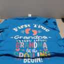 First Time Grandpa 2025 Grandpa Family New Baby Girl Dad T-Shirt L First Time Grandma M