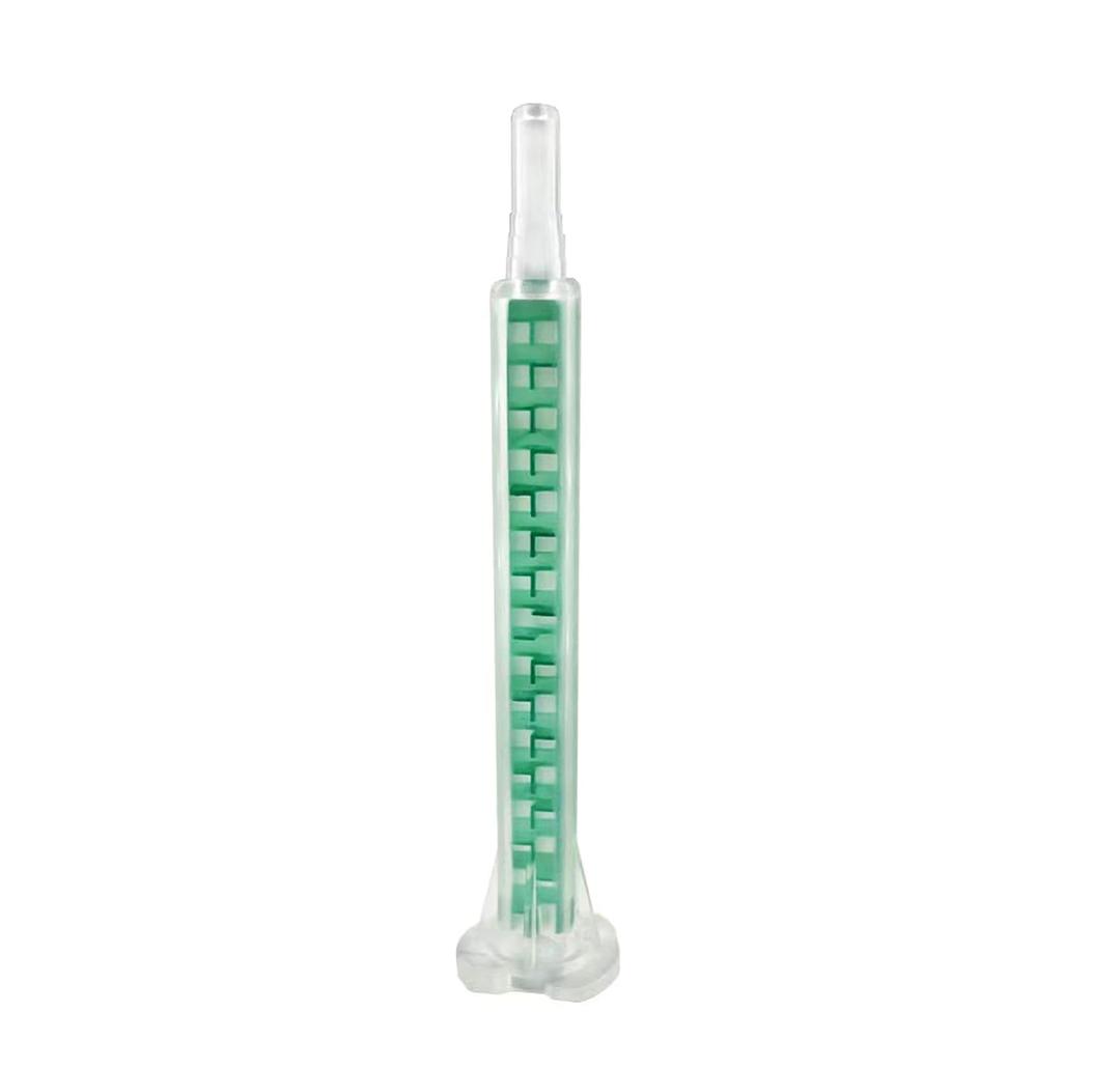 Epoxy Mixing Nozzle, 40 Pcs 50ml / 3.3in Static Mixing Nozzle for Repair Jobs, Fits epoxy Glue Gun and epoxy Syringes That use The Bayonet Lock(1:1/1:2 Ratio) 16 Element
