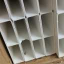 4ft H x 4ft W (2 Panels) No Dig Enclo Premium White Vinyl Privacy Screen, Outdoor Privacy Panels, Use As Air Conditioner Fence, Trash Can Enclosure, Pool Equipment Enclosure, ZP19014