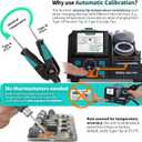 YIHUA 982D-I PRO 2 IN 1 Precision Microsoldering Iron Hot Tweezers Soldering Station with 10 Tip Cartridges, Individual Operating Interfaces, Dual Holder, Auto Temp Calibration, 4 Pre-set Channels