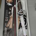 Hoson 1 1/2 Inch Curling Iron Large Barrel, 1.5 Inch Long Barrel Curling Wand Dual Voltage, Ceramic Tourmaline Coating with LCD Display, Glove Include