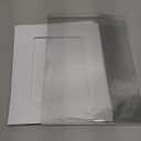 Egofine Pack of 5 White Mat Board Pre-Cut 8x10 Picture Mat for 5x7 Photo with White Core Bevel Cut Mattes Sets. Includes 5 High Premier Acid Free Mats & 5 Backing Board & 5 Clear Bags