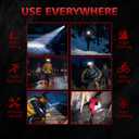 Headlamp Rechargeable, 22000 High Lumen 11 Head Lights for Forehead, IPX5 Waterproof Headlamp, Head Lamps Led Super Bright for Runing, Hunting and Working